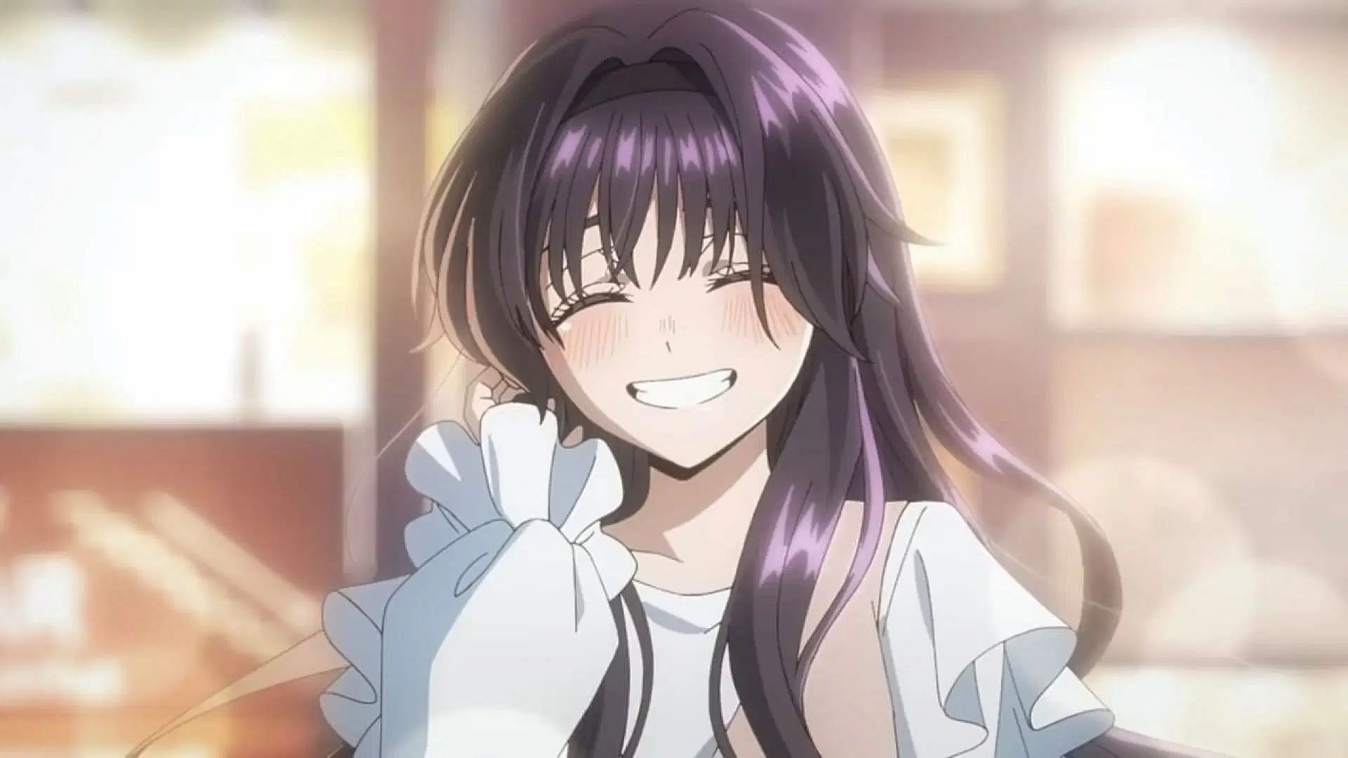 Kaoruko, as seen smiling in the anime (Image via CloverWorks)